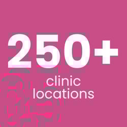 250+ clinic locations